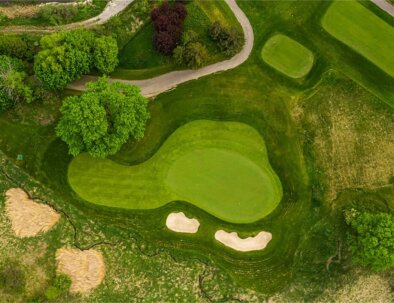 Angus-Glen-Golf-Club---South-12-Green-Overhead-#3-opt